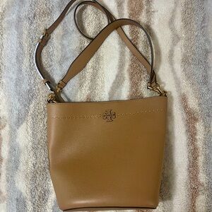 Tory Burch Brown Leather Crossbody Bag